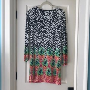 Nicole Miller jersey printed dress